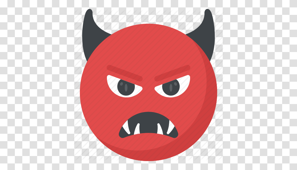 Angry Face Devil Grinning Emoji Evil Grin Evil Smiley Icon, Pac Man, Mouth, Lip, Label Transparent Png