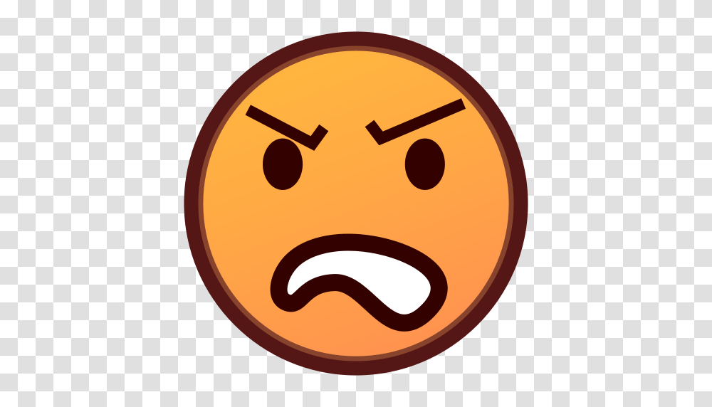 Angry Face Emoji For Facebook Email Sms Id, Pac Man, Buffalo, Wildlife Transparent Png
