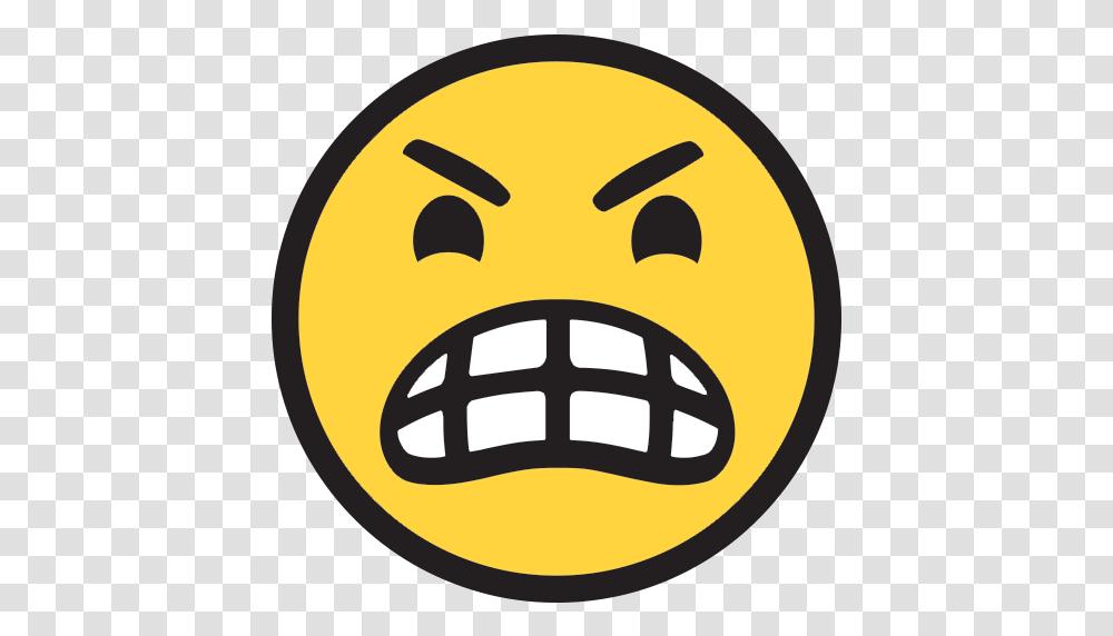 Angry Face Emoji For Facebook Email & Sms Id 9924 Make Angry Face Emoji, Pac Man, Symbol, Pillow, Cushion Transparent Png