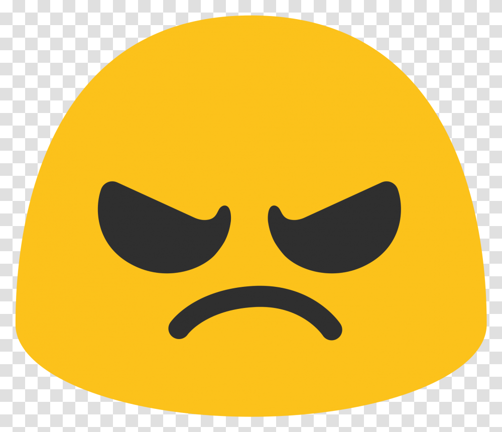 Angry Face Emoji Google Image Mad Face, Label, Text, Wasp, Invertebrate Transparent Png