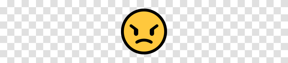 Angry Face Emoji On Microsoft Windows Anniversary Update, Logo, Trademark, Pac Man Transparent Png