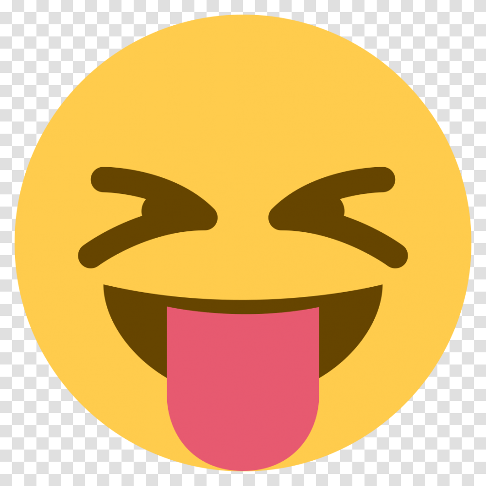 Angry Face Emoji Squinting Face With Tongue Twitter, Label, Plant, Grain, Produce Transparent Png