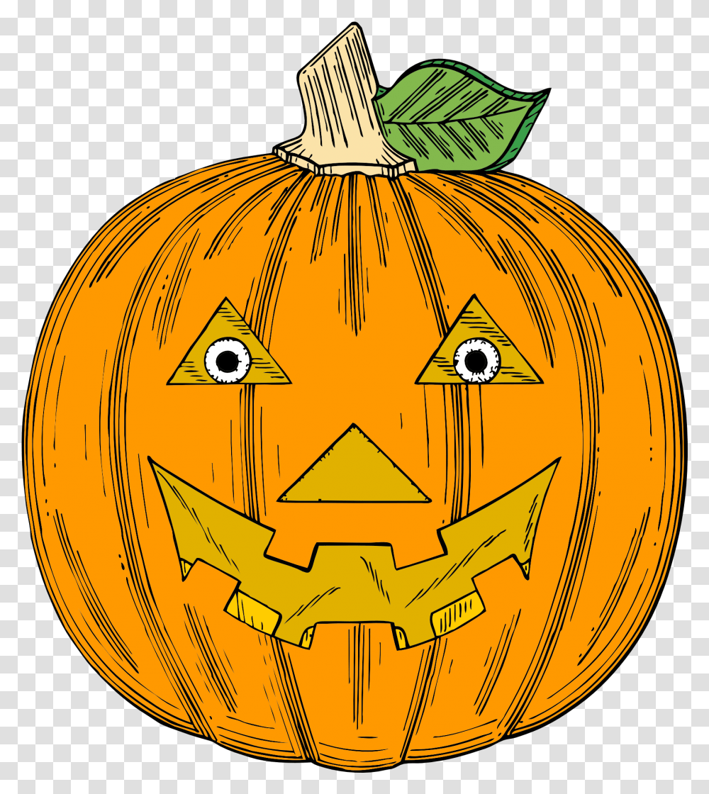 Angry Face Halloween Illustration Free Halloween Clip Art, Pumpkin, Vegetable, Plant Transparent Png