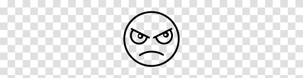 Angry Face Icons Noun Project, Gray, World Of Warcraft Transparent Png