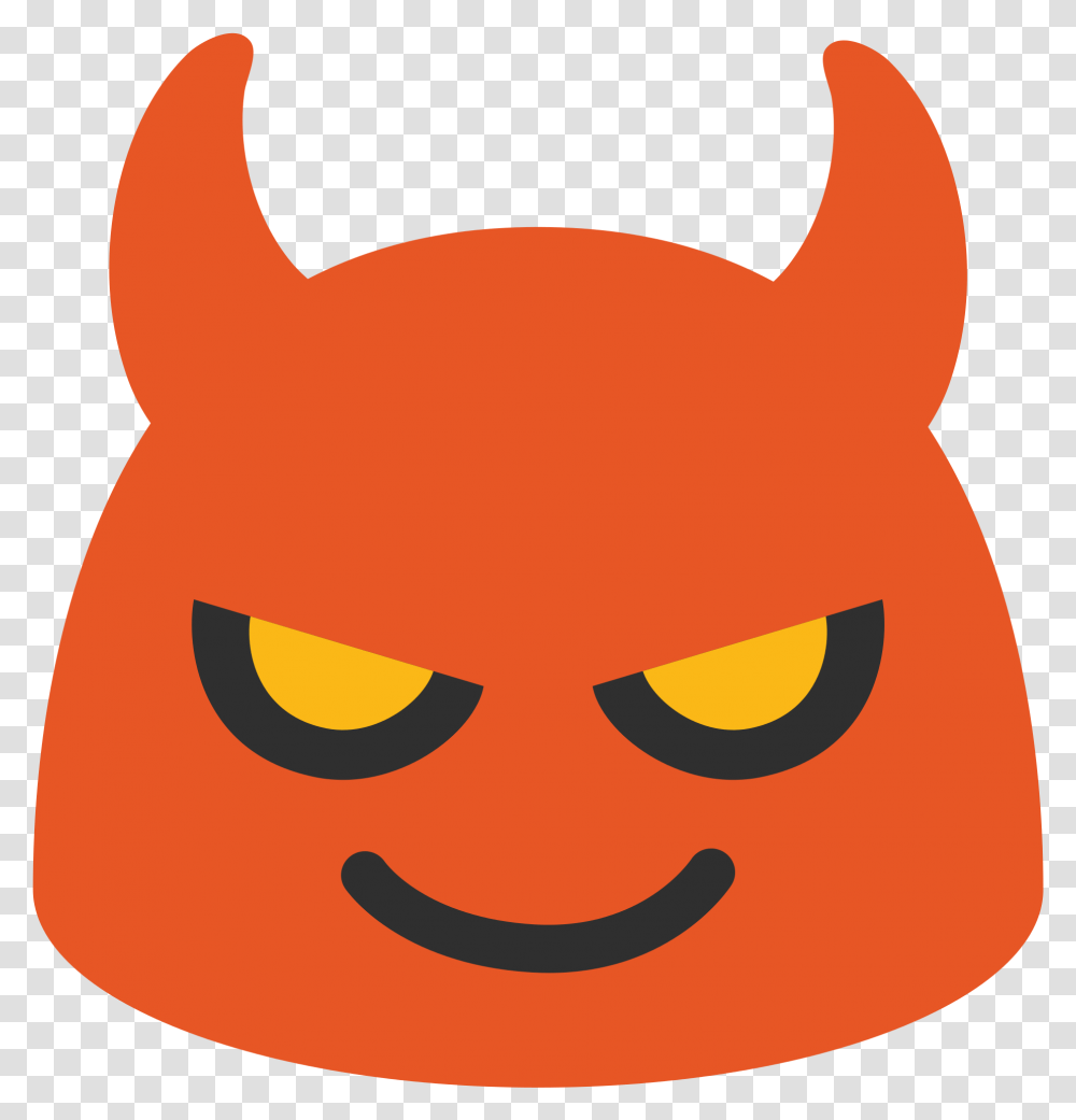Angry Face With Horns Emoji Clipart Android Devil Emoji Transparent Png