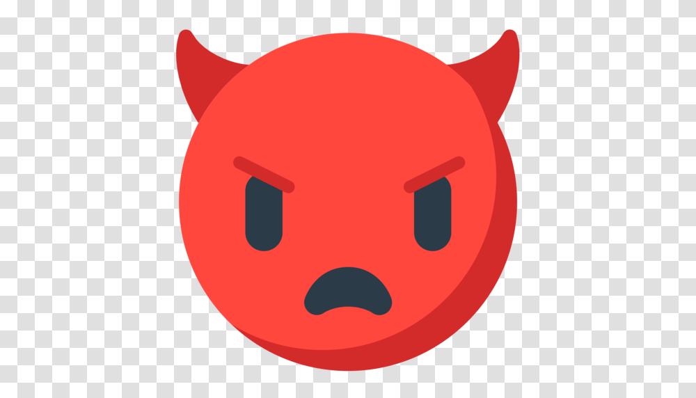 Angry Face With Horns Emoji, Piggy Bank, Pac Man Transparent Png