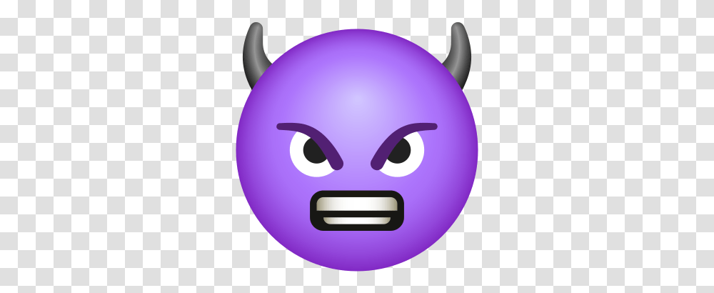 Angry Face With Horns Icon Happy, Balloon, Alien, Sphere, PEZ Dispenser Transparent Png