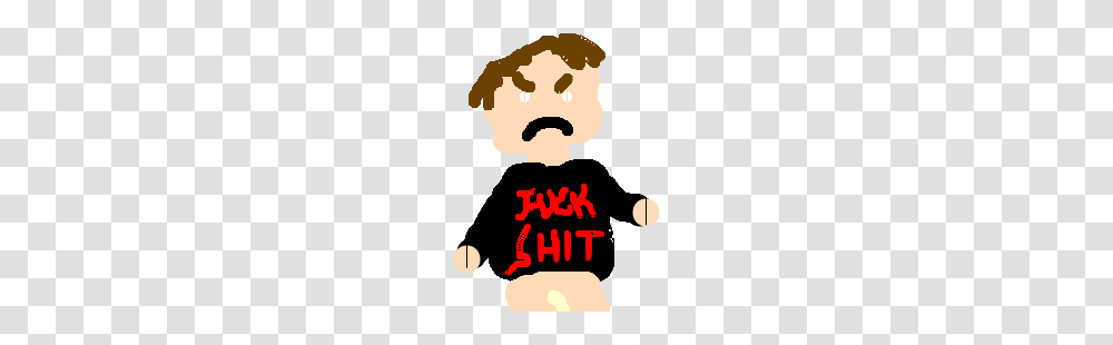 Angry Fat Guy Wears Nothing But Explicit T Shirt Drawing, Poster, Advertisement, Face Transparent Png