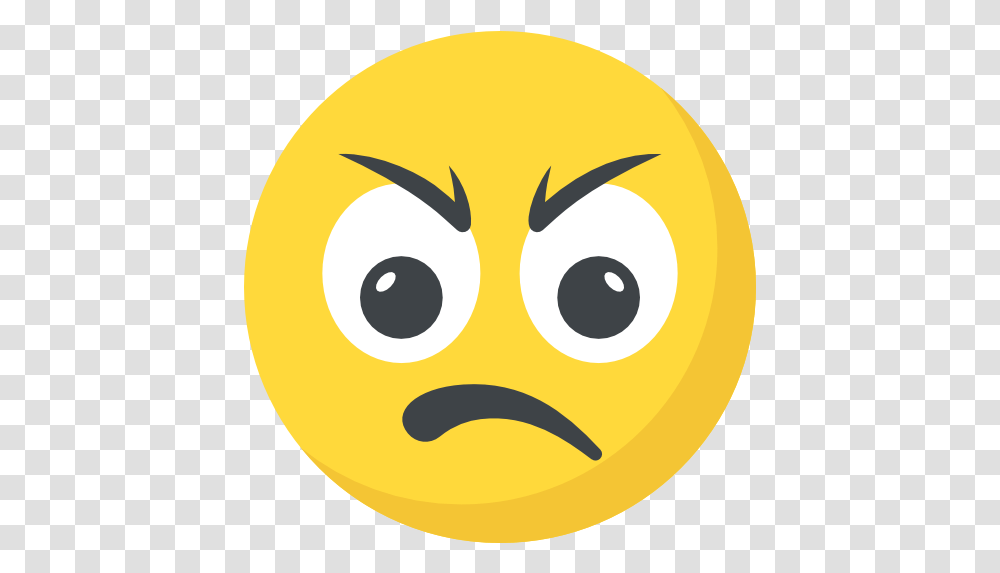 Angry Free Smileys Icons Annoyed Emoji Expression, Logo, Symbol, Trademark, Giant Panda Transparent Png