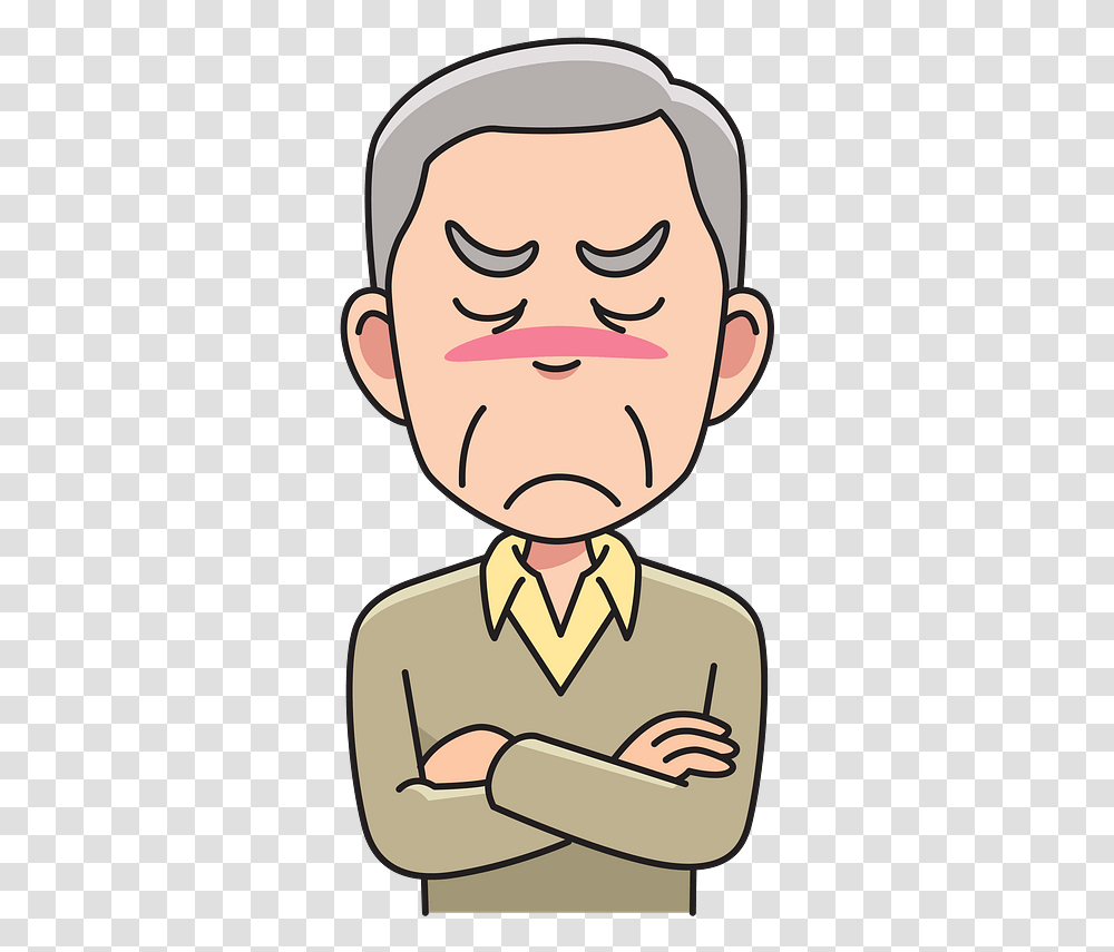 Angry Grandpa Clipart Free Download Grandfather Cartoon, Face, Head, Performer, Smile Transparent Png