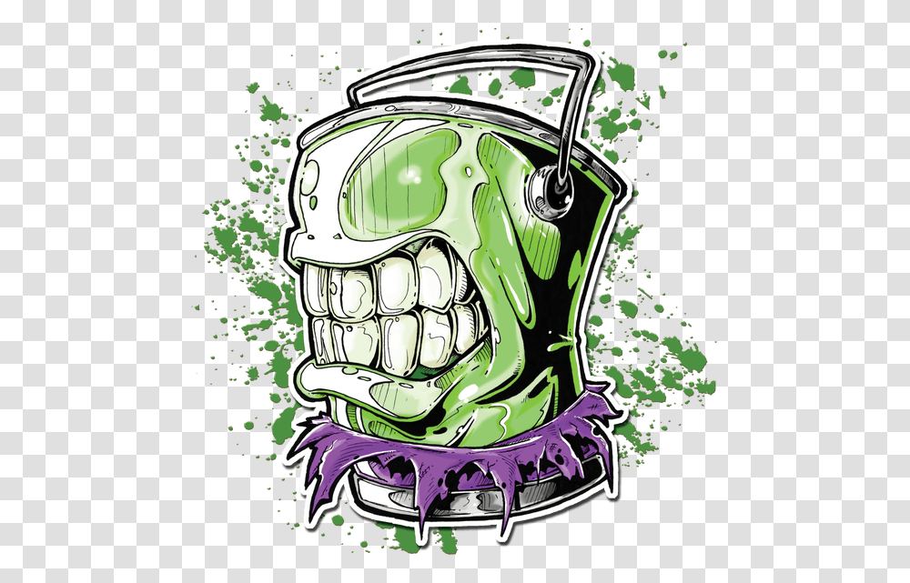 Angry Green Spray Paint Cans Spray Painting Graffiti Painting Grafity, Helmet, Teeth, Mouth Transparent Png