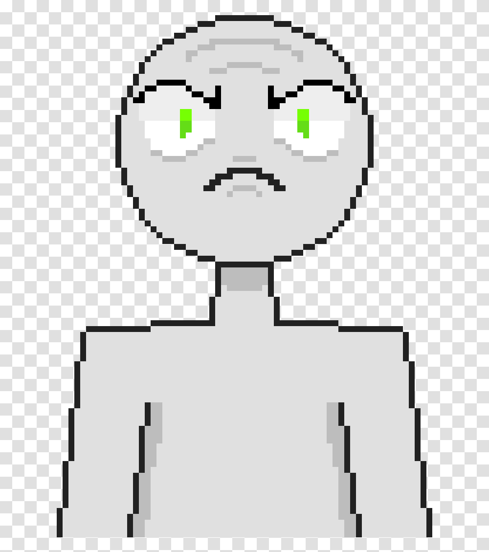 Angry Guy Smile Pixel Art, Cross, Trophy Transparent Png