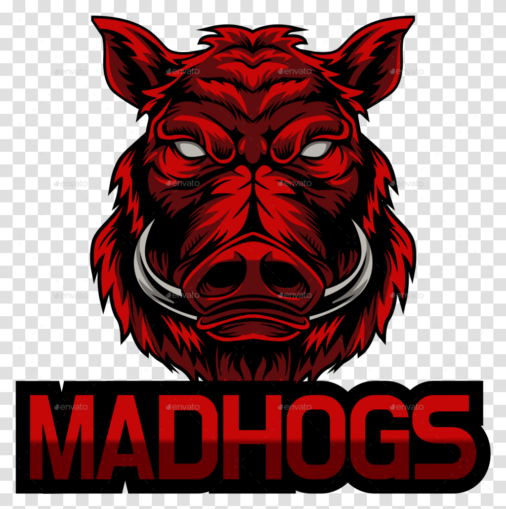 Angry Hog Logo For E Hog Logo, Poster, Advertisement, Graphics, Art Transparent Png