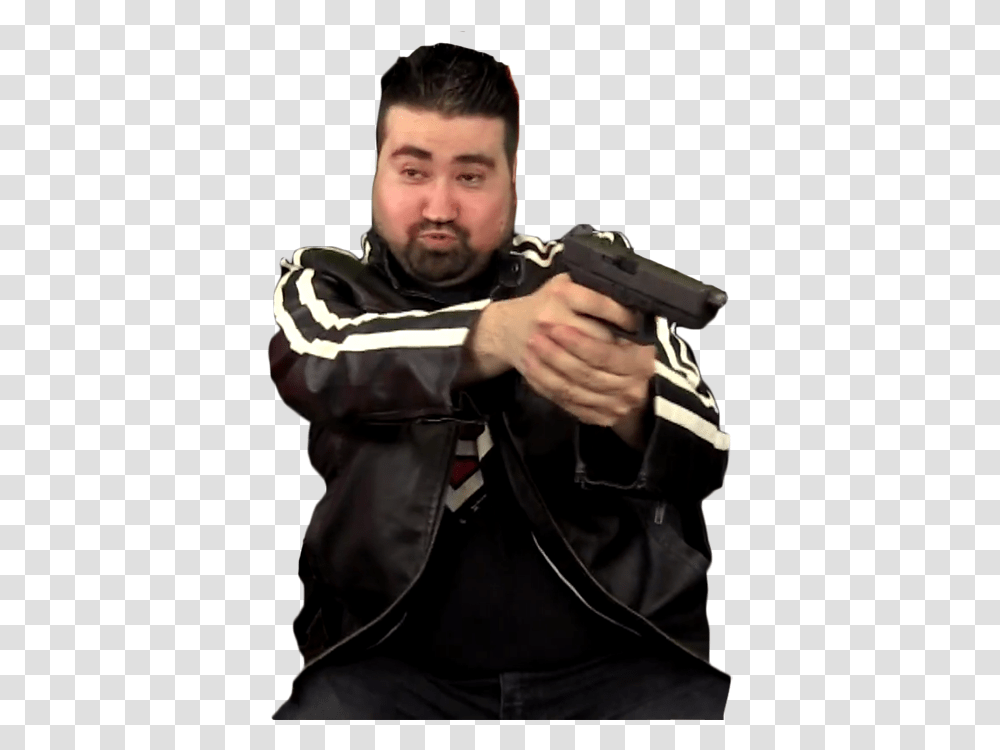 Angry Joe With Gun, Person, Human, Weapon, Weaponry Transparent Png