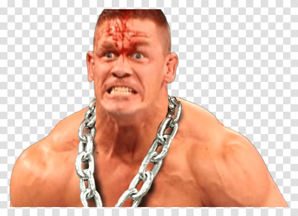 Angry John Cena, Person, Human, Necklace, Jewelry Transparent Png