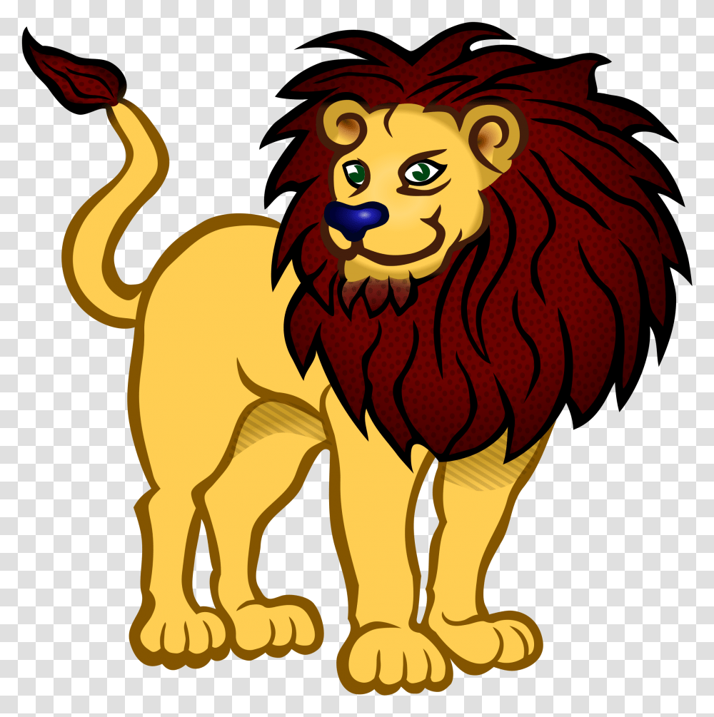 Angry Lion Clipart Black And White Images Of Lion, Mammal, Animal, Wildlife, Gold Transparent Png