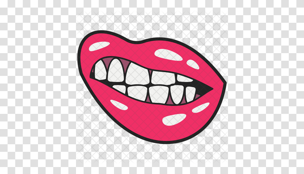 Angry Lip Biting Icon North Shore Kitahama, Mouth, Label, Text Transparent Png
