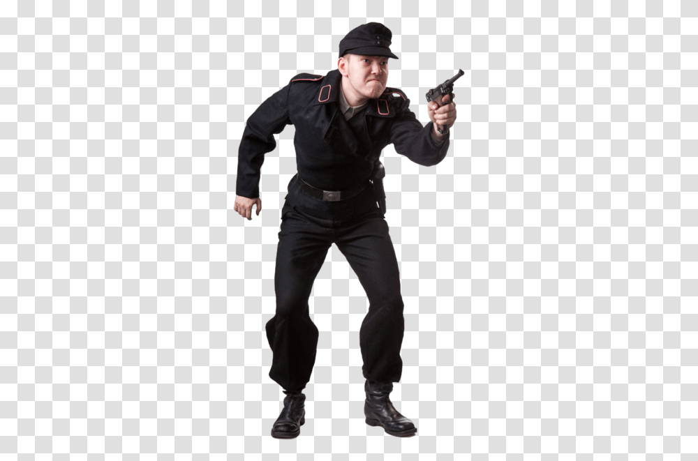 Angry Man Clipart Man With A Gun, Person, Ninja, Clothing, Pants Transparent Png