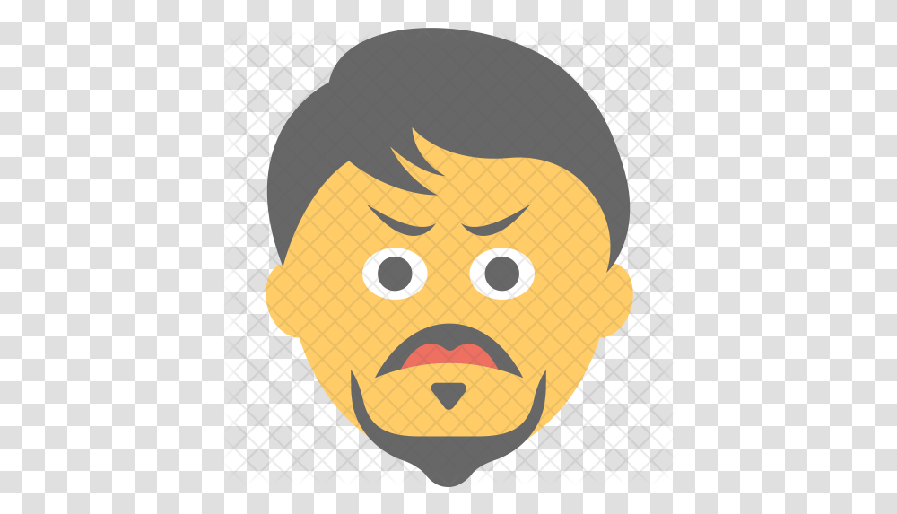 Angry Man Icon Angry Man Emoji, Face, Outdoors, Nature, Meal Transparent Png