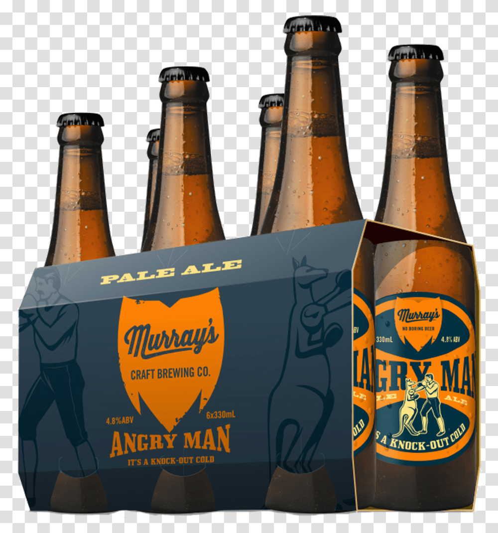 Angry Man Pale Ale 330ml Murrays Angry Man Pale Ale, Beer, Alcohol, Beverage, Drink Transparent Png
