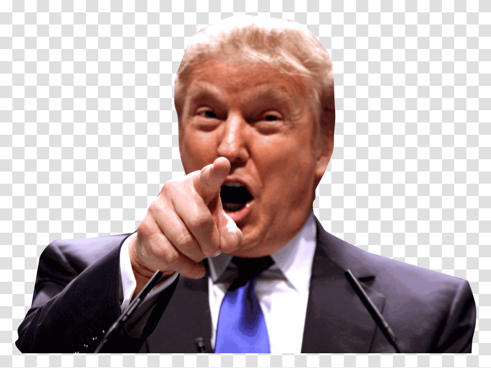 Angry Man Picture Trump, Tie, Accessories, Person, Human Transparent Png