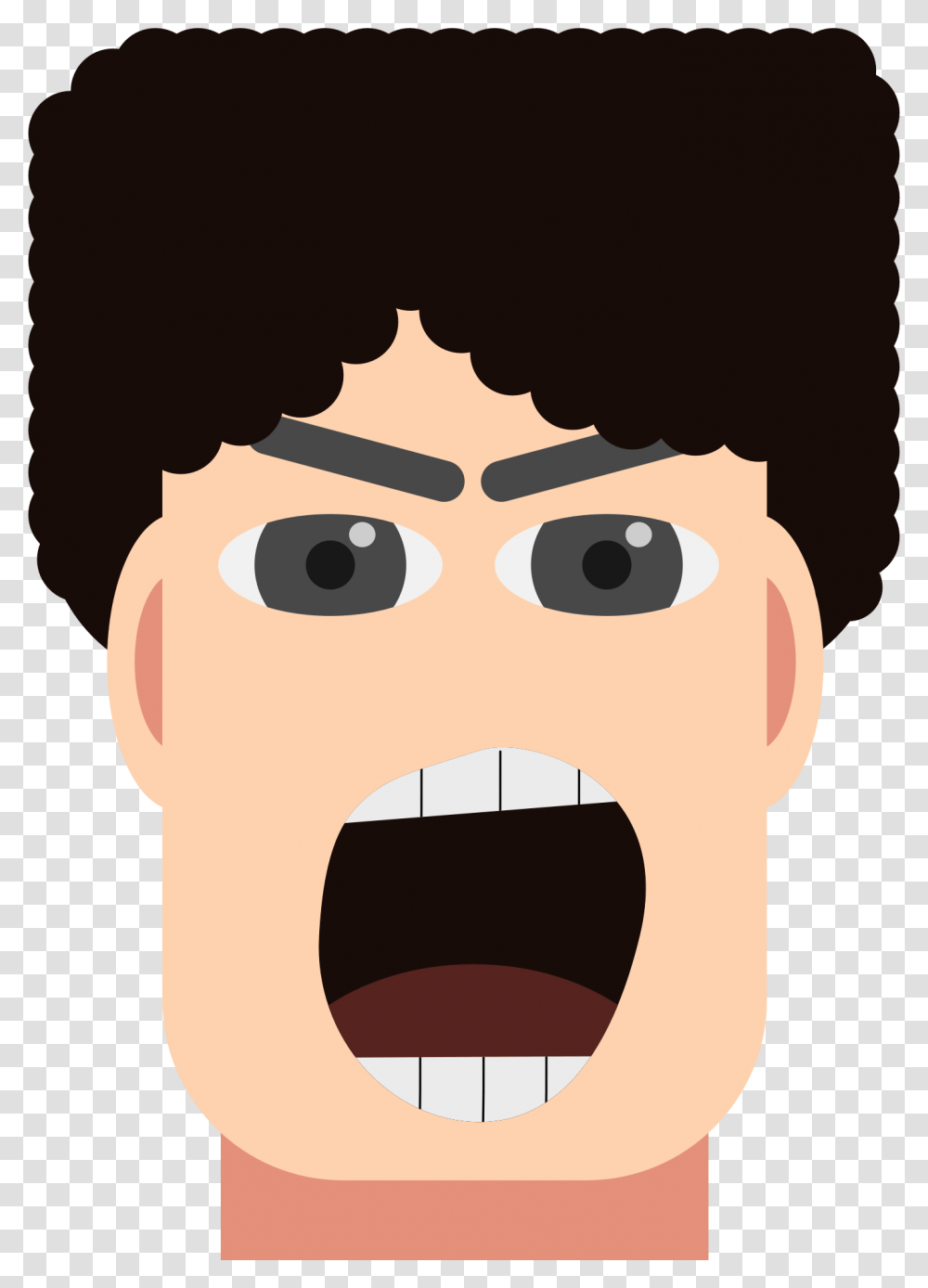 Angry Man Shouting Big Clip Art, Mouth, Tongue, Throat Transparent Png