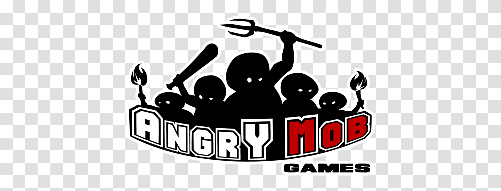 Angry Mob Games Game Development Studio Battle, Stencil, Text, Crowd, Building Transparent Png