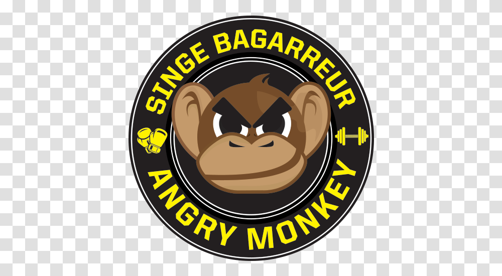 Angry Monkey Mma Gym Flower Icon, Label, Text, Word, Mammal Transparent Png