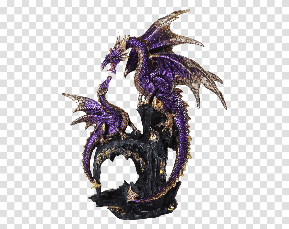 Angry Mother Dragon Statue Purple Dragons, Dinosaur, Reptile, Animal, Sweets Transparent Png