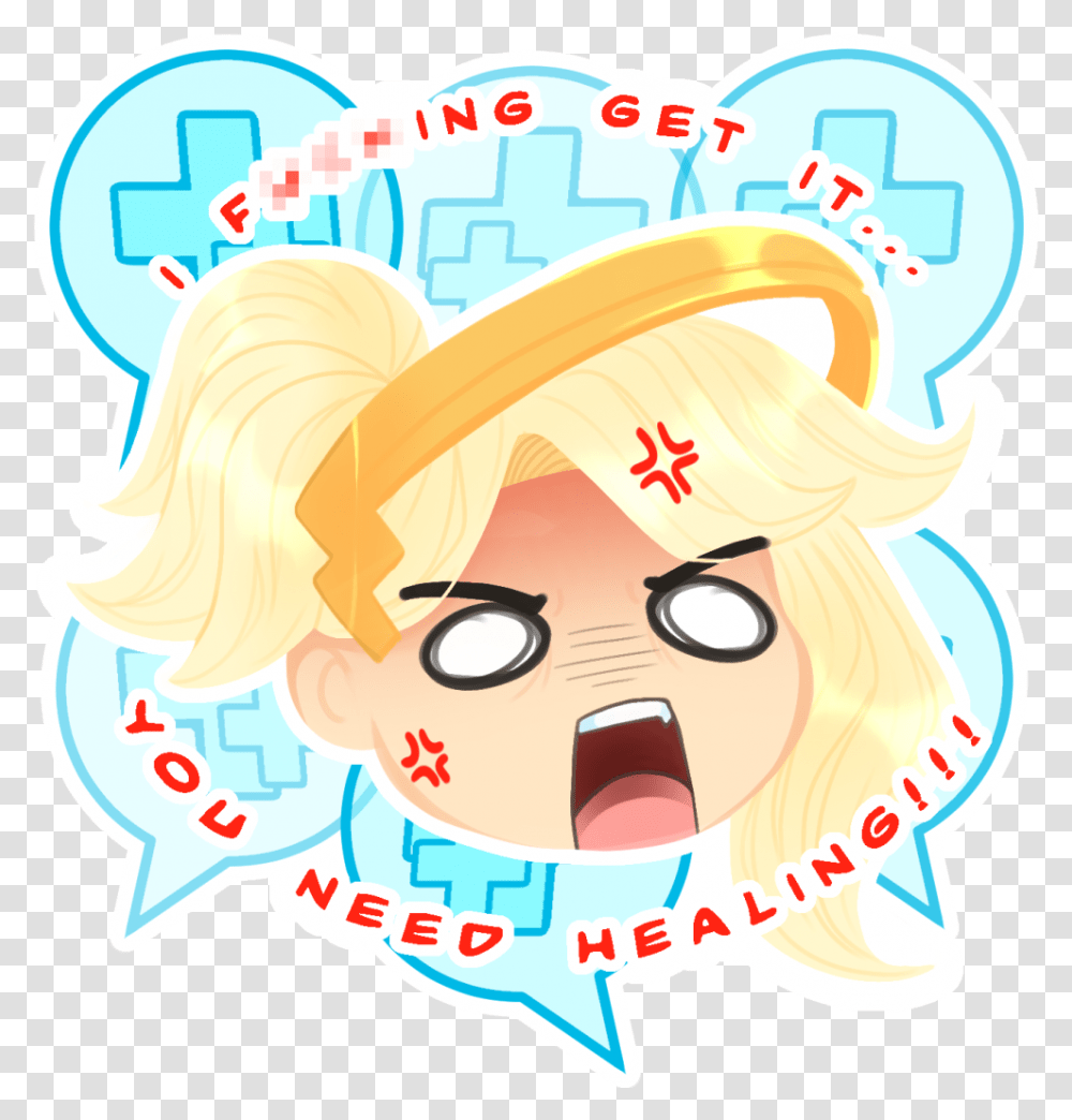 Angry Mouth Mercy Overwatch Mercy Angry, Outdoors, Nature, Drawing Transparent Png