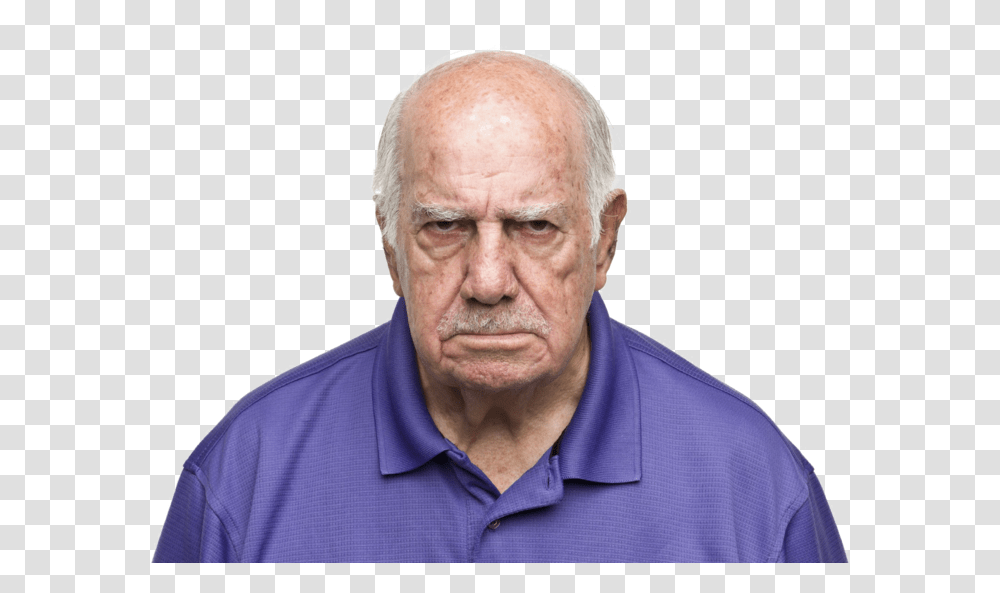 Angry Old Man, Person, Human, Face, Head Transparent Png