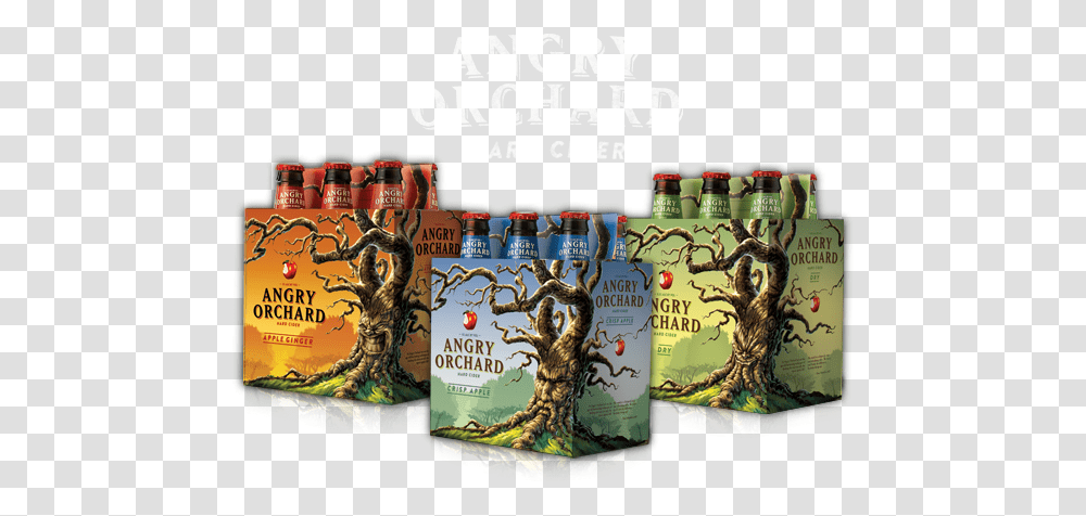 Angry Orchard Ciders Angry Orchard Tree Faces, Alcohol, Beverage, Drink, Liquor Transparent Png