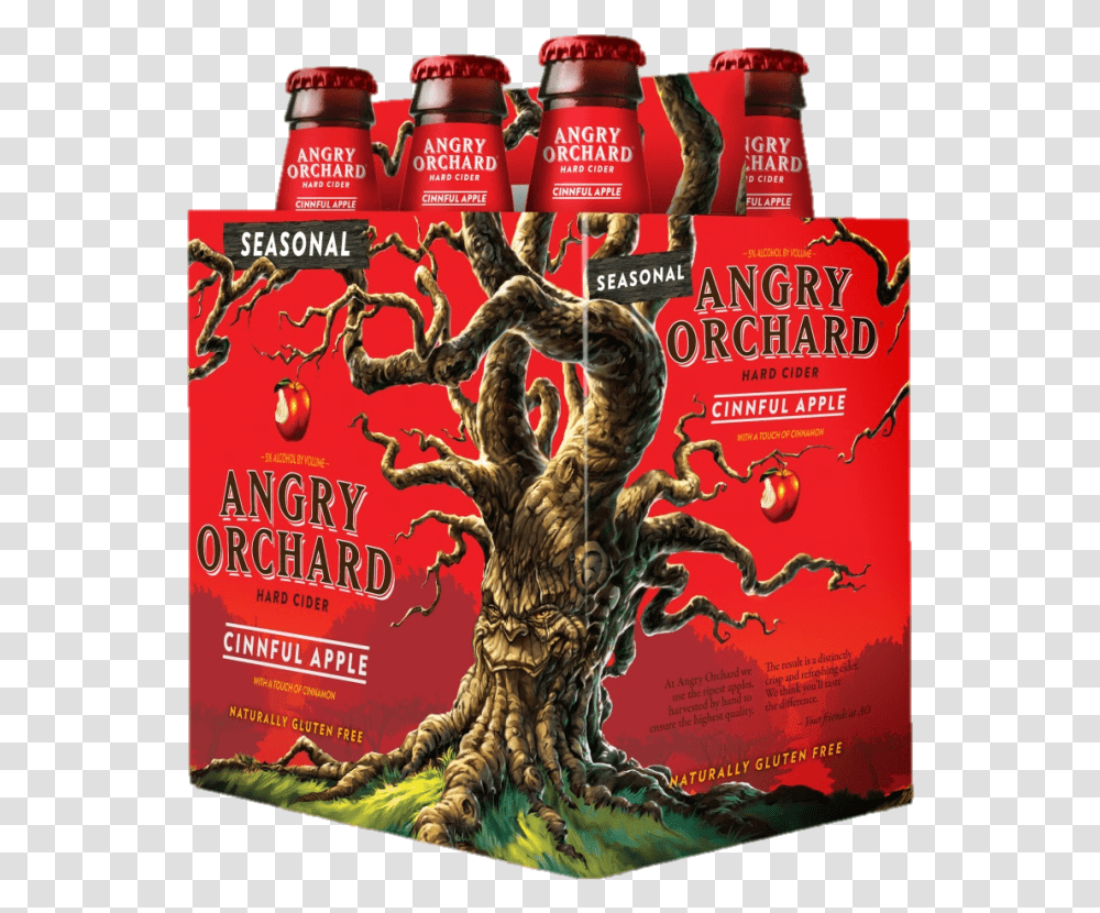 Angry Orchard Cinnful Apple, Advertisement, Person, Poster, Tree Transparent Png
