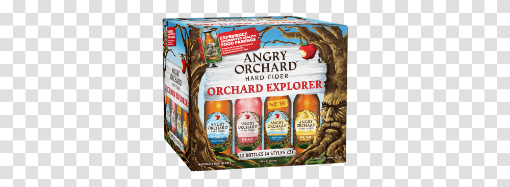 Angry Orchard Explorer 12 Product Label, Text, Food, Bottle, Spice Transparent Png