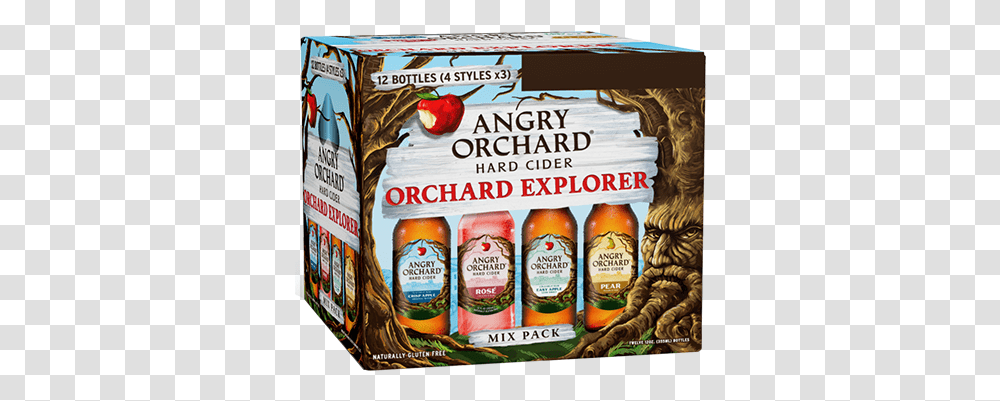 Angry Orchard Hard Cider Angry Orchard Variety 12 Pack, Food, Label, Text, Beer Transparent Png