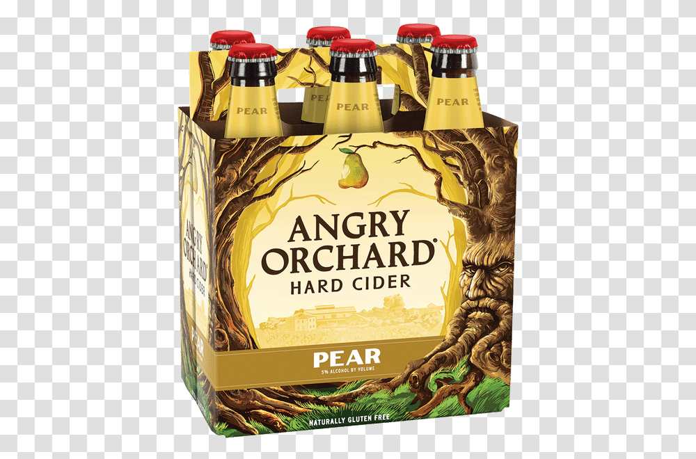 Angry Orchard Pear Cider Angry Orchard Green Apple, Alcohol, Beverage, Bottle, Beer Transparent Png