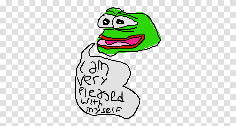 Angry Pepe Pepe Feels Good Man, Text, Art, Face, Graphics Transparent Png