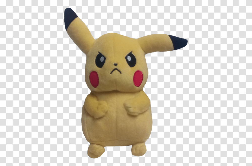 Angry Pikachu, Plush, Toy, Figurine Transparent Png