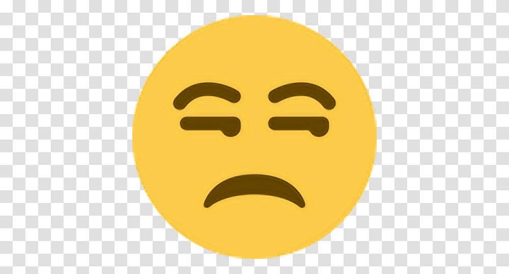 Angry Pissed Annoyed Unhappy Upset Emoji Emoticon Face, Logo, Label Transparent Png