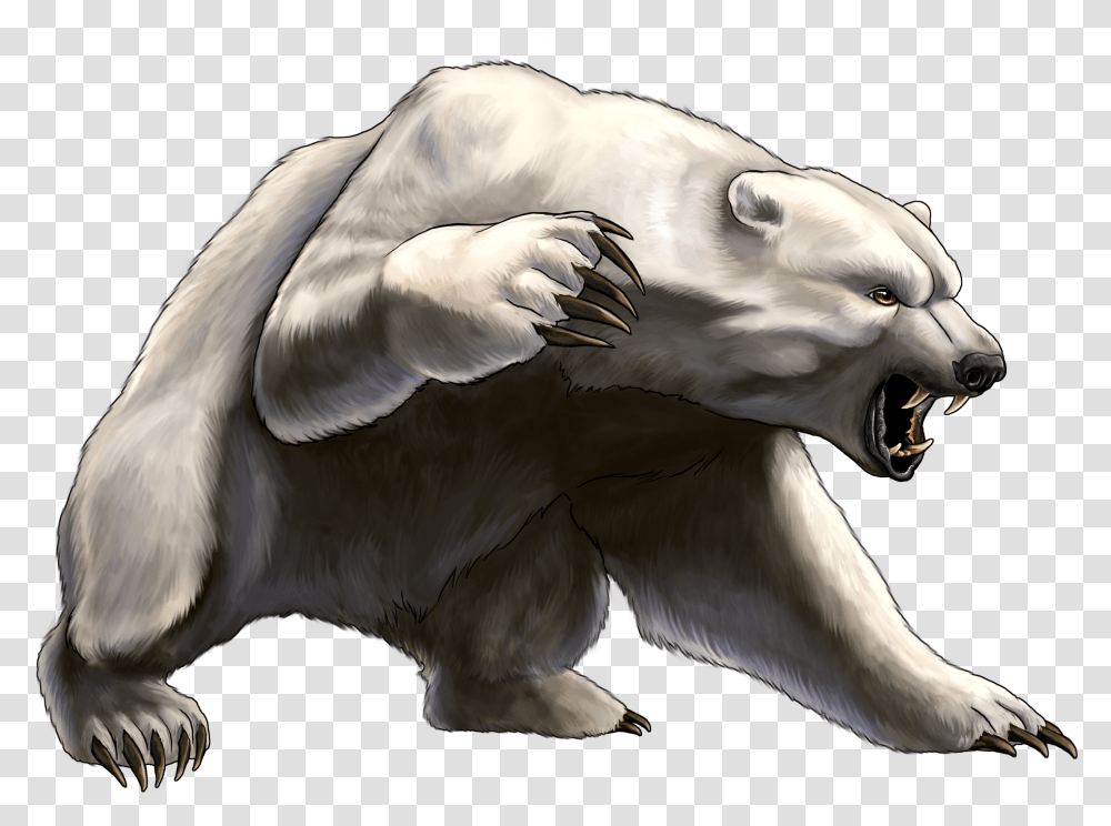Angry Polar Bear Transparent Png