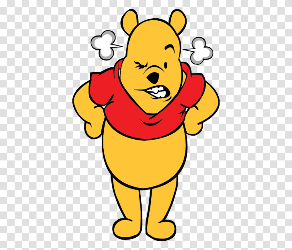 Angry Pooh By Johnreillymar Winnie The Pooh Clipart Clip Art Poo Bear, Graphics, Plant, Clothing, Apparel Transparent Png