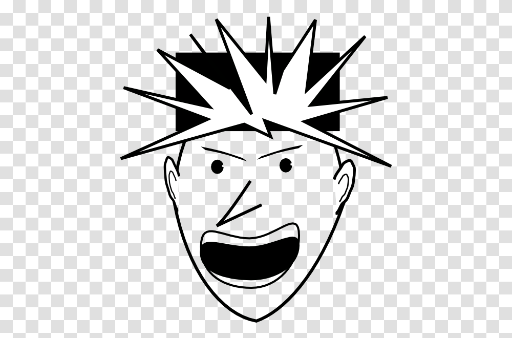 Angry Punk Clip Art, Stencil, Logo, Trademark Transparent Png