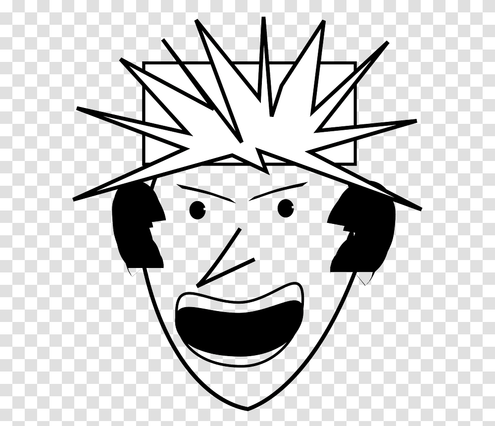 Angry Punk Dirk Struve Clipart Angry Face Mouth Cartoon, Comics, Book, Manga Transparent Png