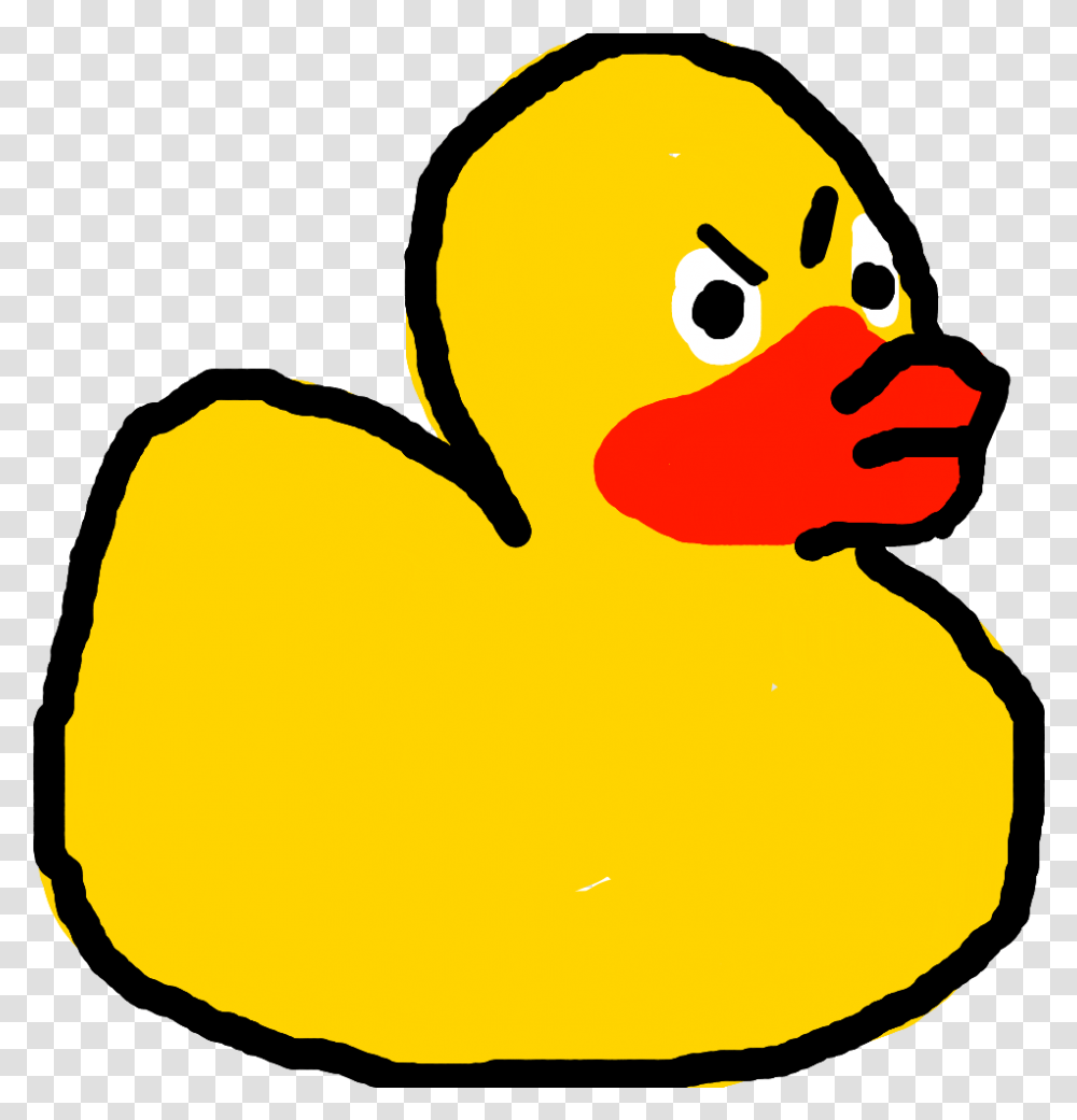 Angry Rubber Ducky Layer Animal Figure, Bird, Poultry, Fowl, Art Transparent Png