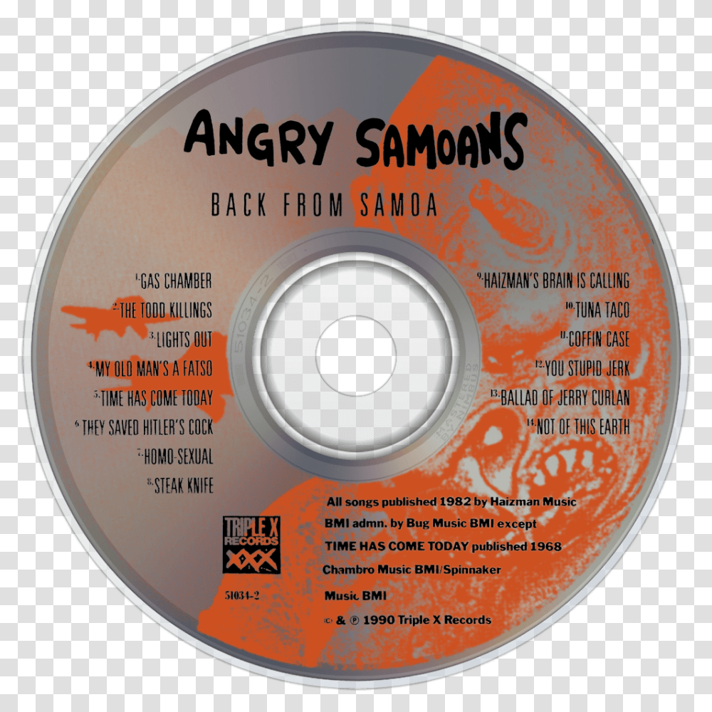 Angry Samoans Music Fanart Fanart Cd, Disk, Dvd Transparent Png