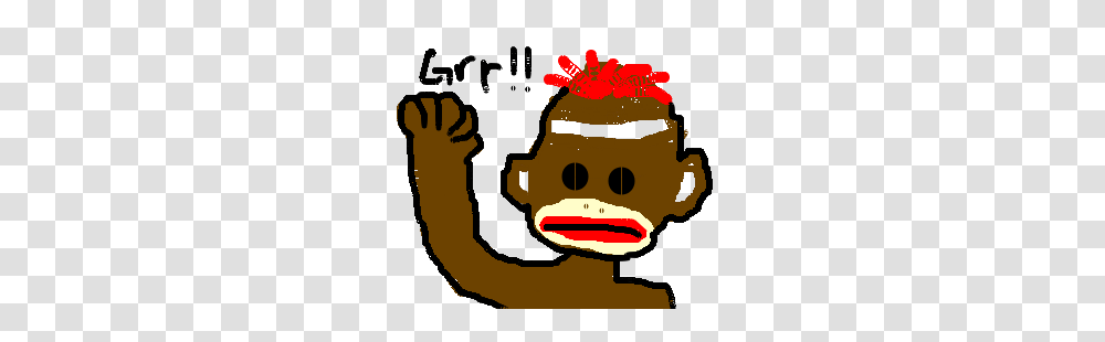 Angry Sock Monkey Drawing, Label, Dynamite, Food Transparent Png