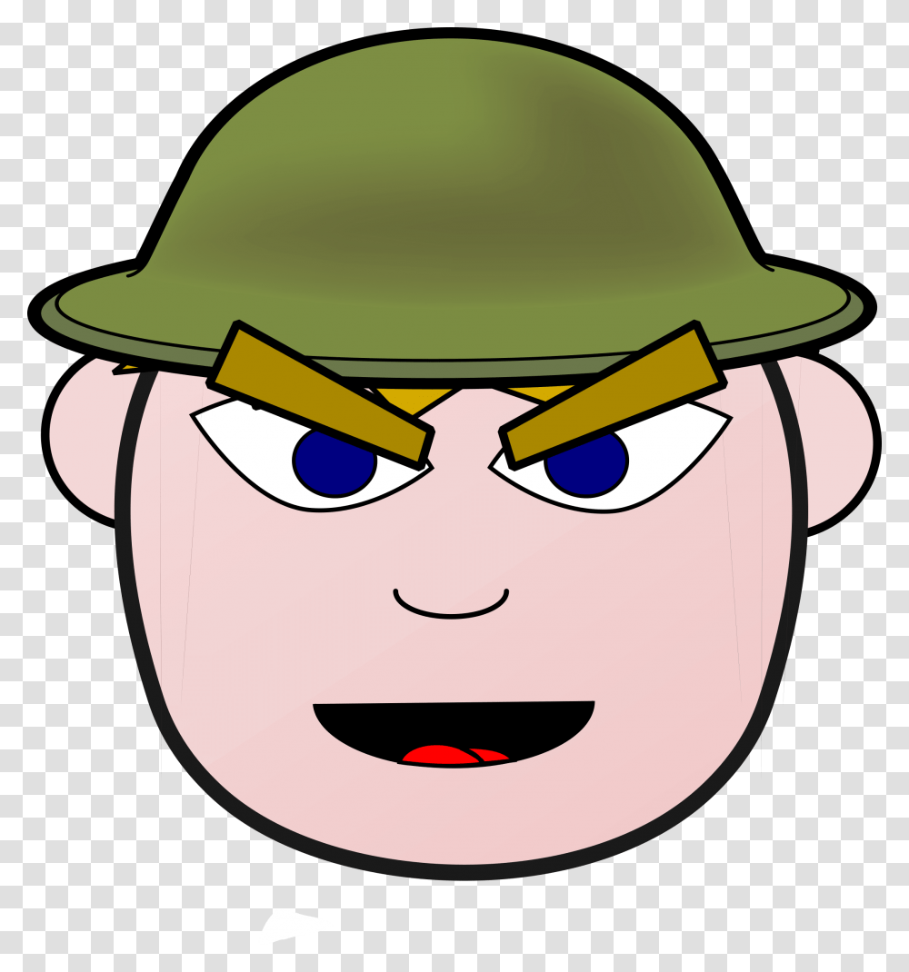 Angry Soldier Cliparts, Apparel, Helmet, Hardhat Transparent Png