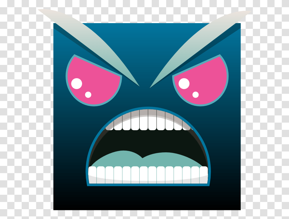 Angry Square Face Svg Clip Arts Angry Square, Poster, Advertisement, Flyer Transparent Png