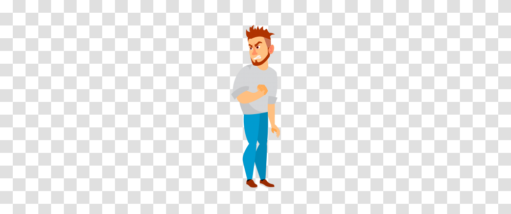 Angry, Standing, Person, Human Transparent Png
