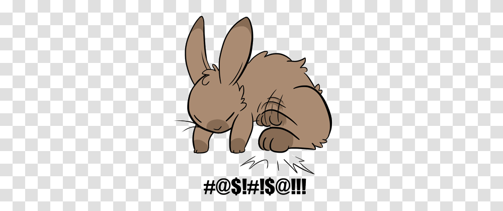 Angry Thumper Domestic Rabbit, Rodent, Mammal, Animal, Bunny Transparent Png